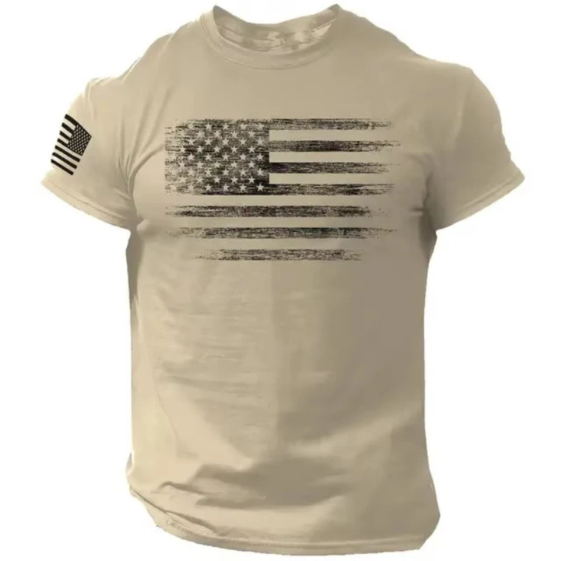 3D Printing Usa - Gym hommes T-shirt impression 3d drapeau