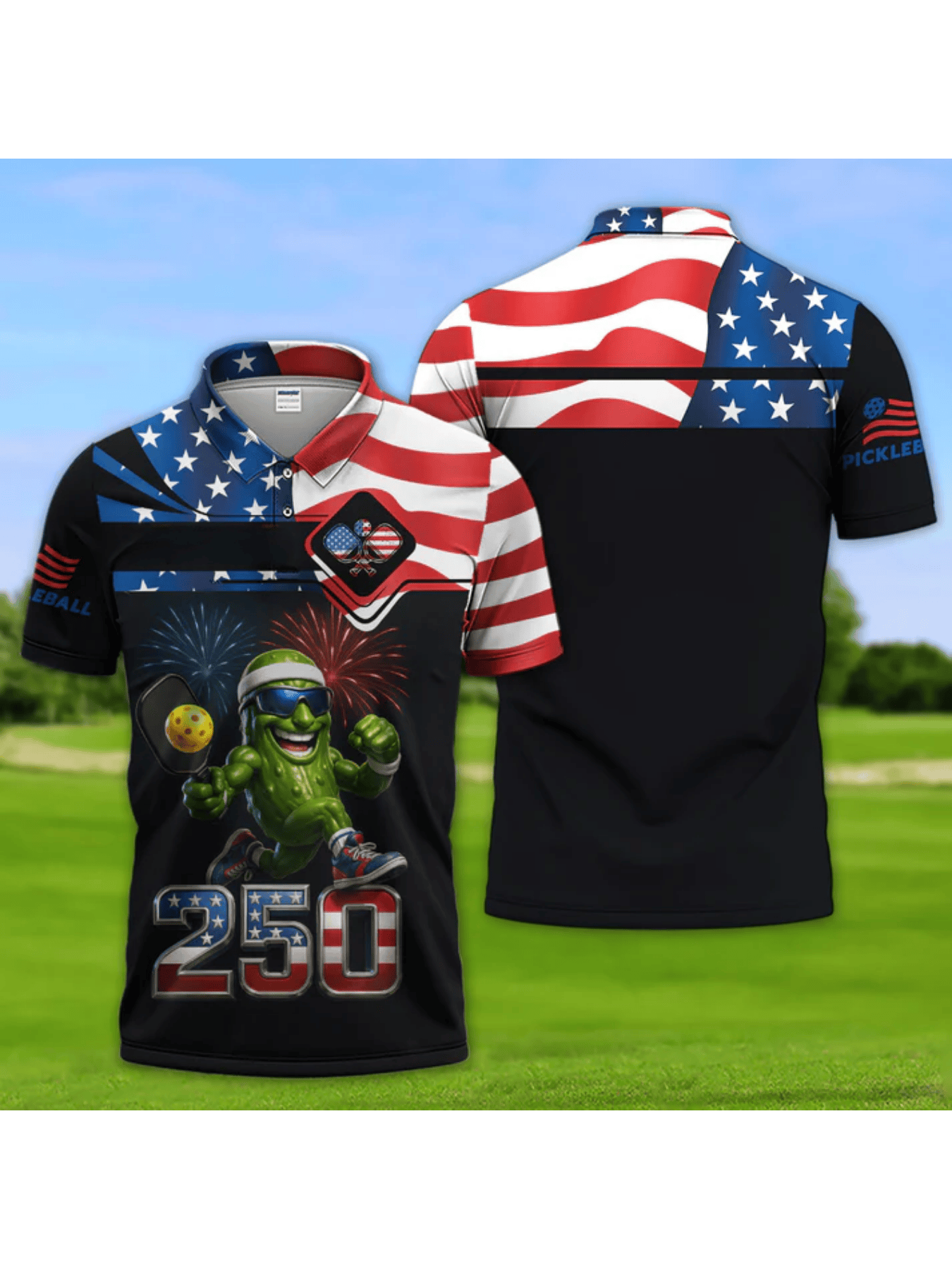 3D Printing Usa - Polo pour homme USA 250th Anniversary,