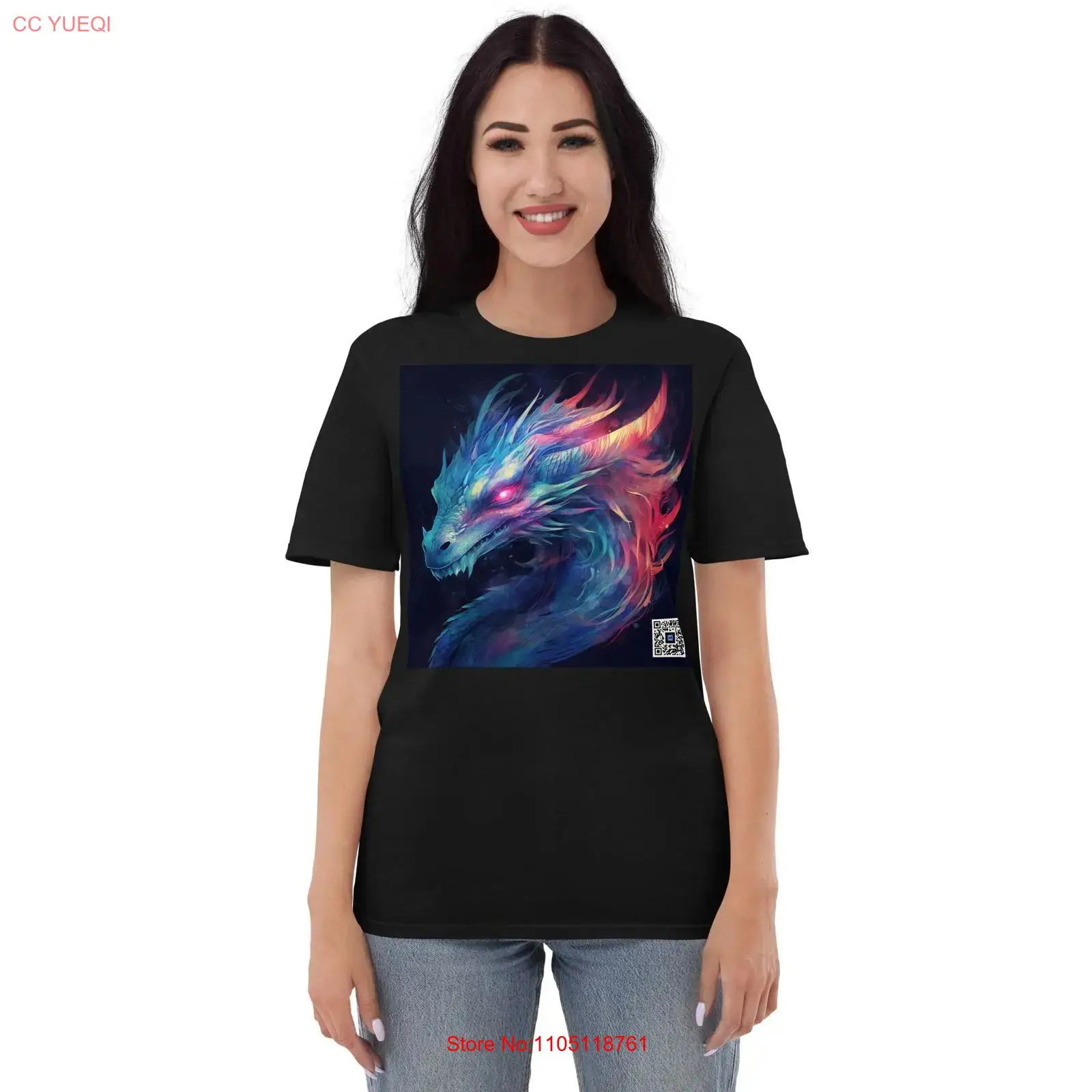 3D Printing Qr Code - Dragon t-shirt appareil photo pour smartphone