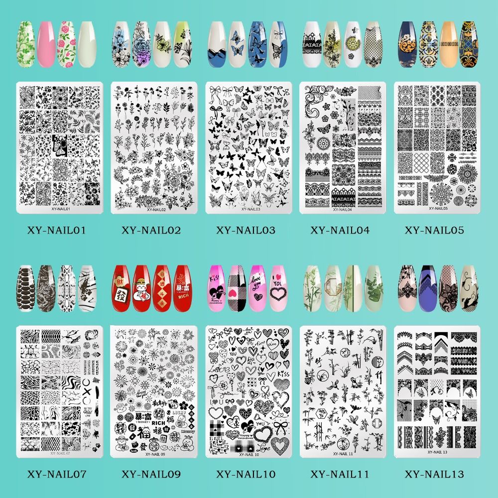 3D Printing Template - NOUVEAU Pochoir de transfert d'ongles en