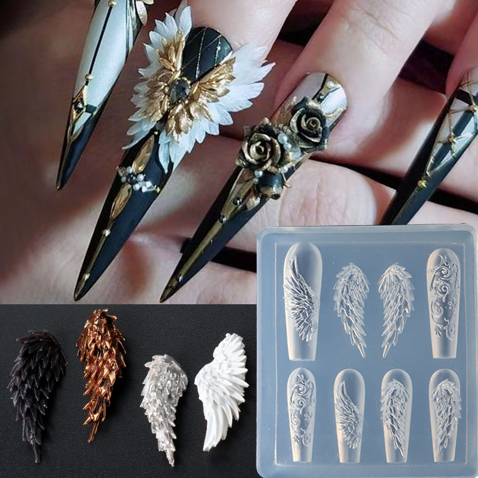 3D Printing Template - Moule de sculpture d'ongles en Silicone,