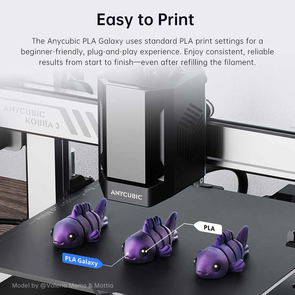 ANYCUBIC PLA Galaxy Filament S - 3D Printing Nylon Filament avis et prix