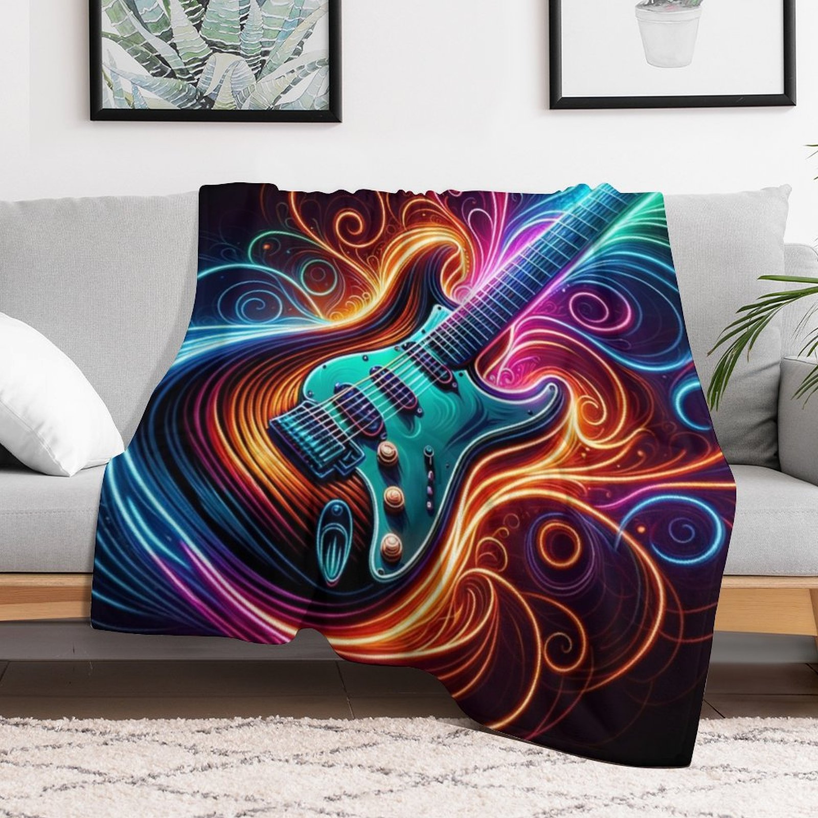 Neon Groove - Couverture douce - 3D Printing Guitar avis et prix