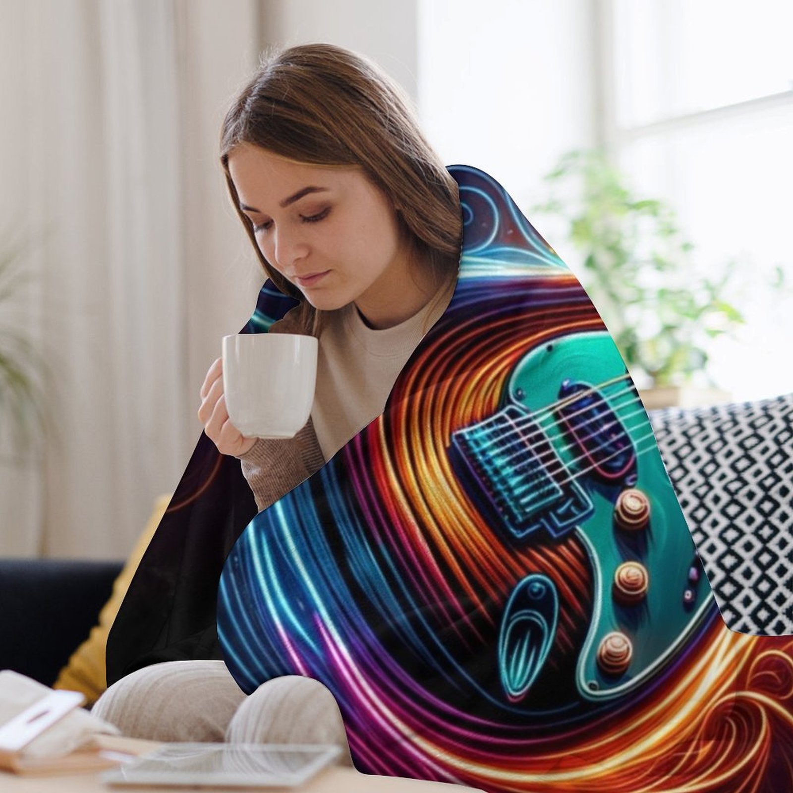 Neon Groove - Couverture douce - 3D Printing Guitar avis et prix