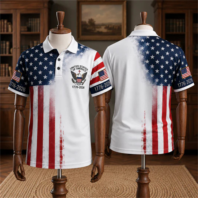 Polo pour homme USA 250e anniv - 3D Printing Usa avis et prix
