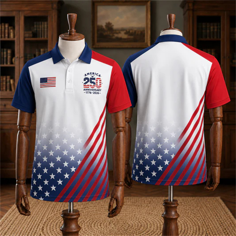 Polo pour homme USA 250e anniv - 3D Printing Usa avis et prix