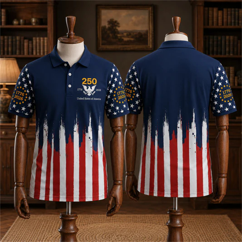 Polo pour homme USA 250e anniv - 3D Printing Usa avis et prix