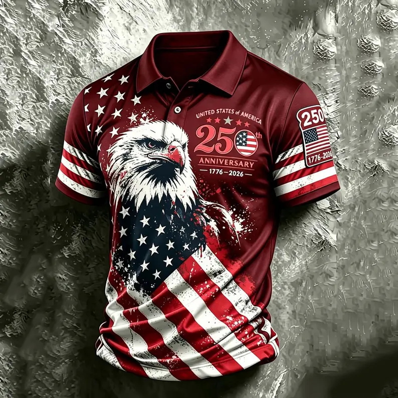 Polo de golf patriotique pour  - 3D Printing Usa avis et prix