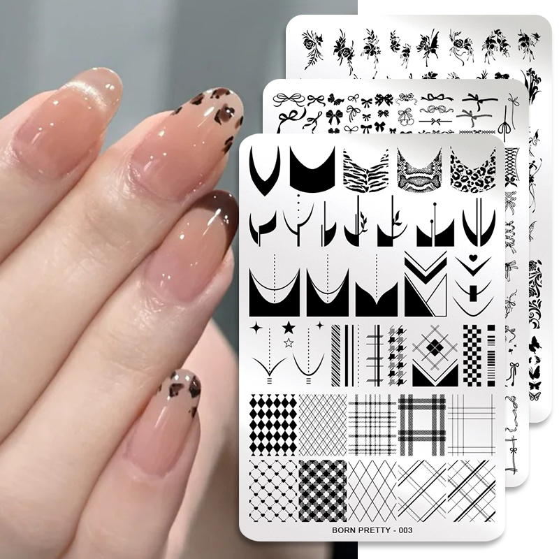 BORN PRETTY feuilles fleur Nai - 3D Printing Template avis et prix
