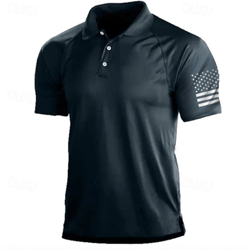 Polo pour homme à motif drapea - 3D Printing Usa avis et prix