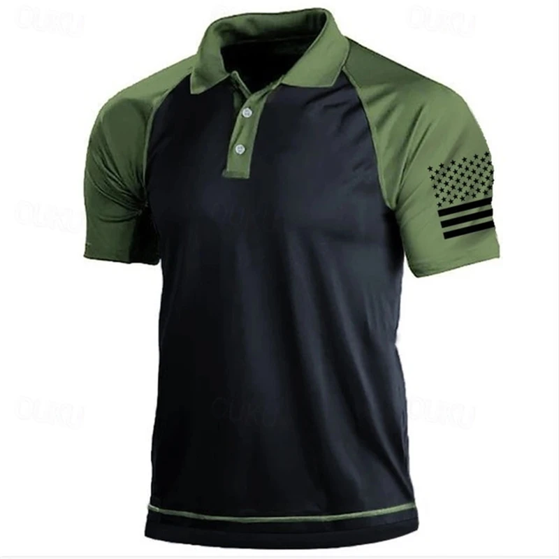 Polo pour homme à motif drapea - 3D Printing Usa avis et prix