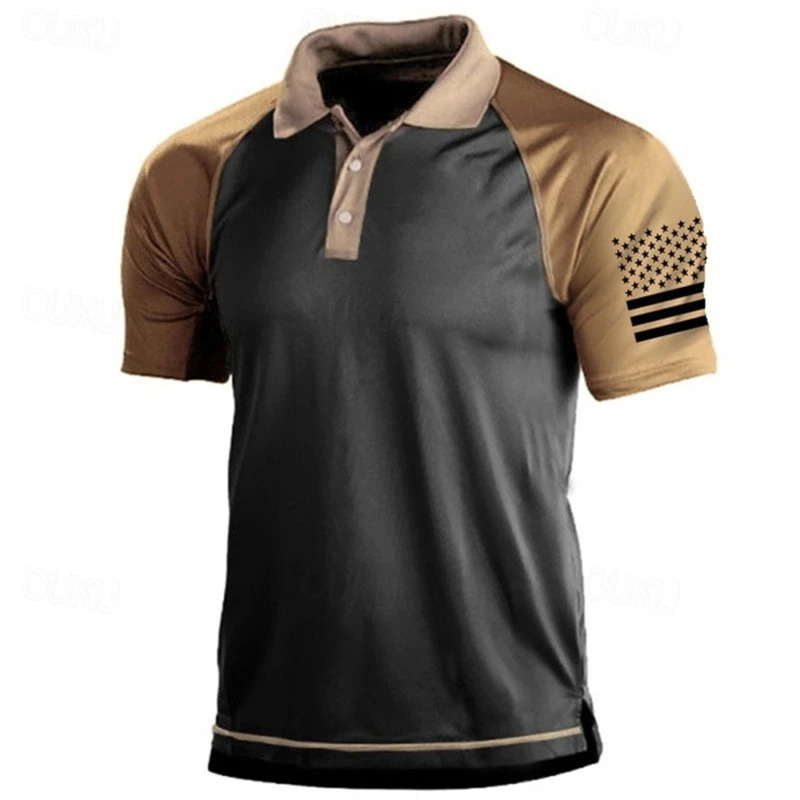 Polo pour homme à motif drapea - 3D Printing Usa avis et prix