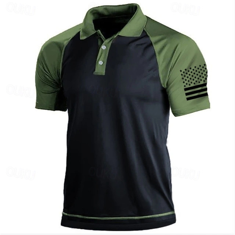 Polo à motif de drapeau améric - 3D Printing Usa avis et prix