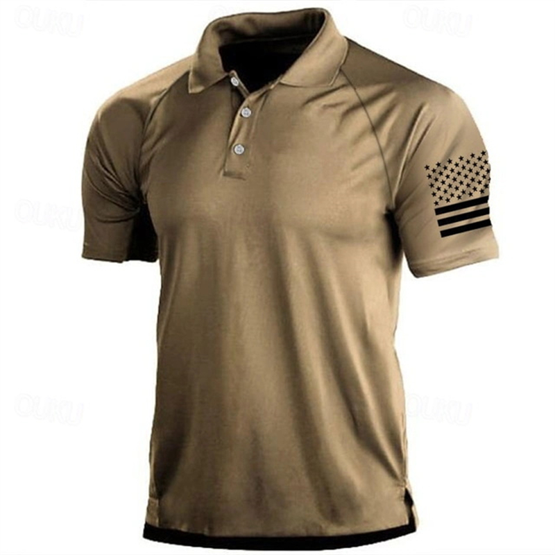Polo à motif de drapeau améric - 3D Printing Usa avis et prix
