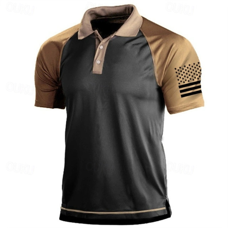 Polo à motif de drapeau améric - 3D Printing Usa avis et prix